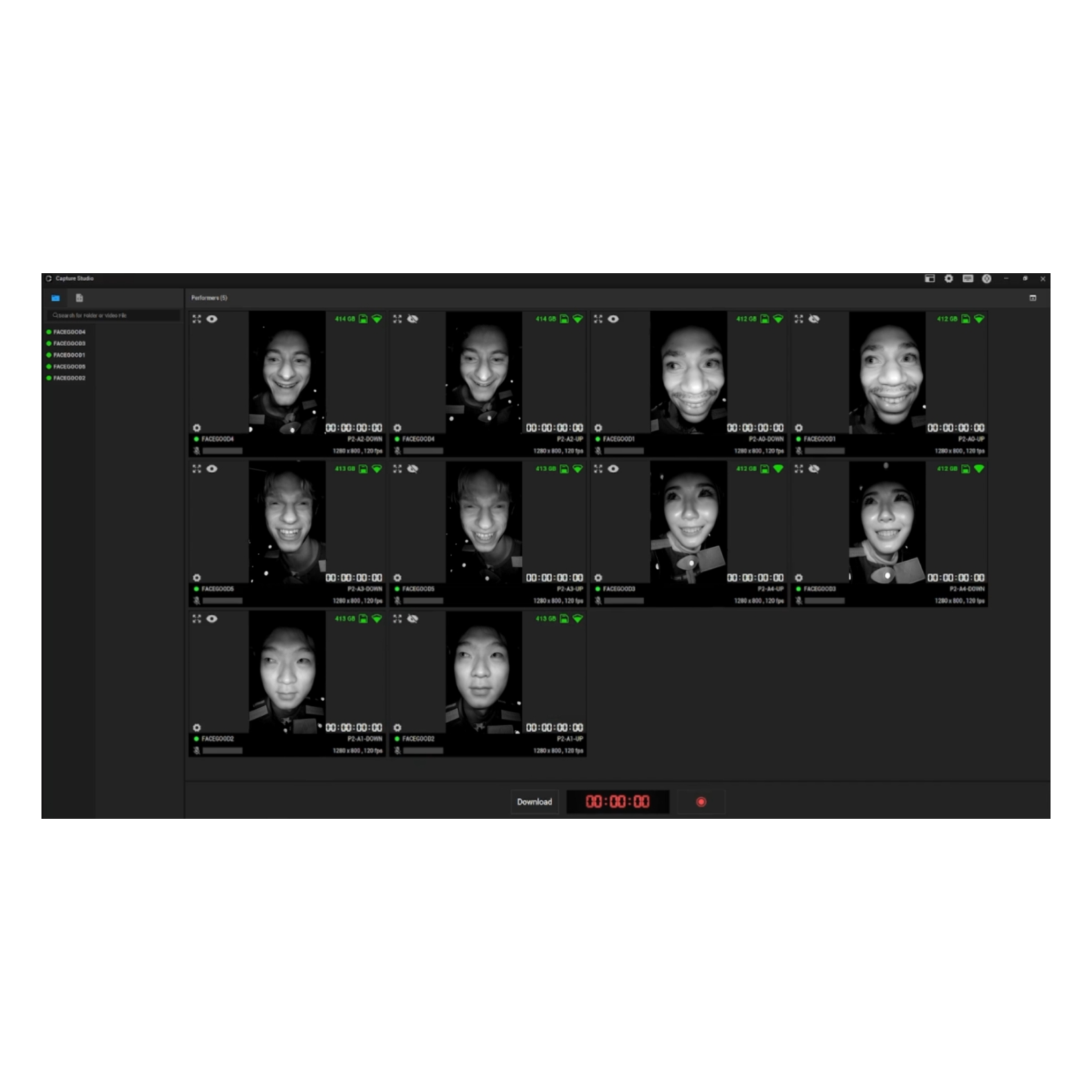 Facegood facial capture